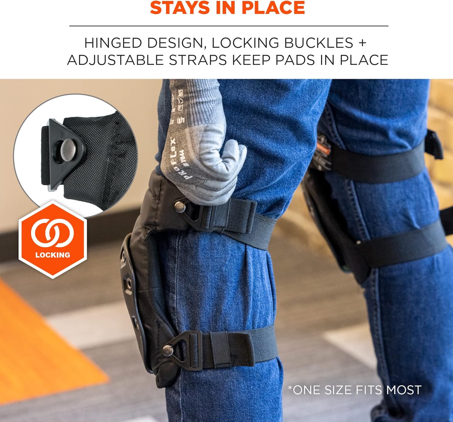 ERGODYNE ProFlex 435 Comfort Hinge Gel Knee Pads