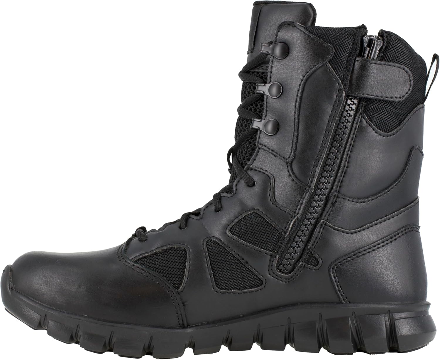 Reebok Men's Sublite Cushion 8" Tactical Waterproof Boot with Side Zipper