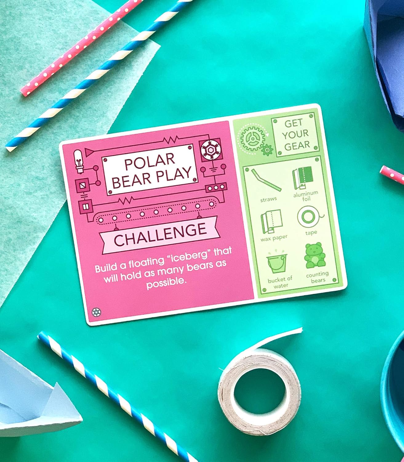 CARSON DELLOSA EDUCATION STEM Challenges Card Set for Grades 2-5