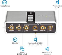 StarTech.com 7.1 USB Sound Card - External Sound Card for Laptop with SPDIF Digital Audio - Sound Card for PC