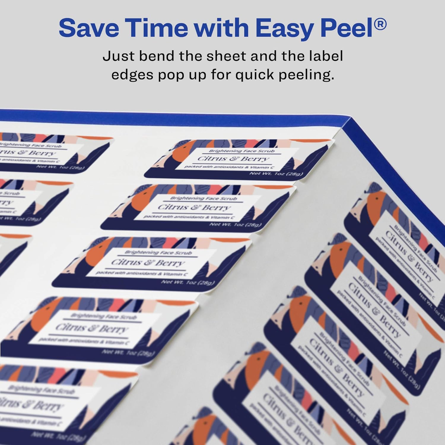 Avery Matte White Rectangle Labels, Sure Feed Technology, 1-1/4" x 2-3/8"