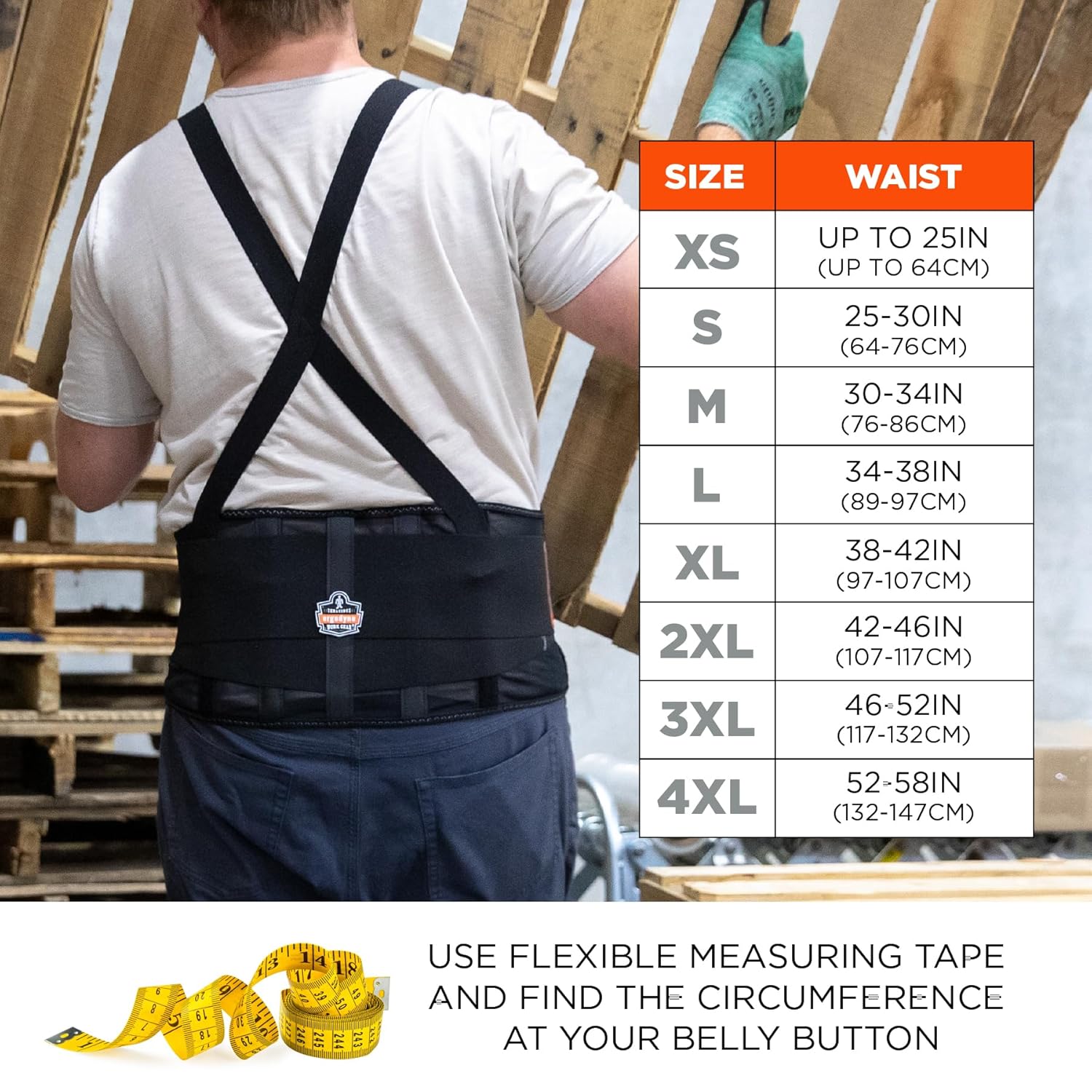 Ergodyne ProFlex 100 Economy Spandex Back Support Brace