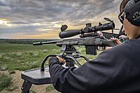 Caldwell Stinger Adjustable Ambidextrous Rifle Shooting Rest with Lightweight Design for Rifle Shooting, Stability, Sight in