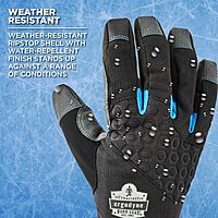 ERGODYNE ProFlex 817 Thermal Insulated Touchscreen Reinforced Palm Work Gloves