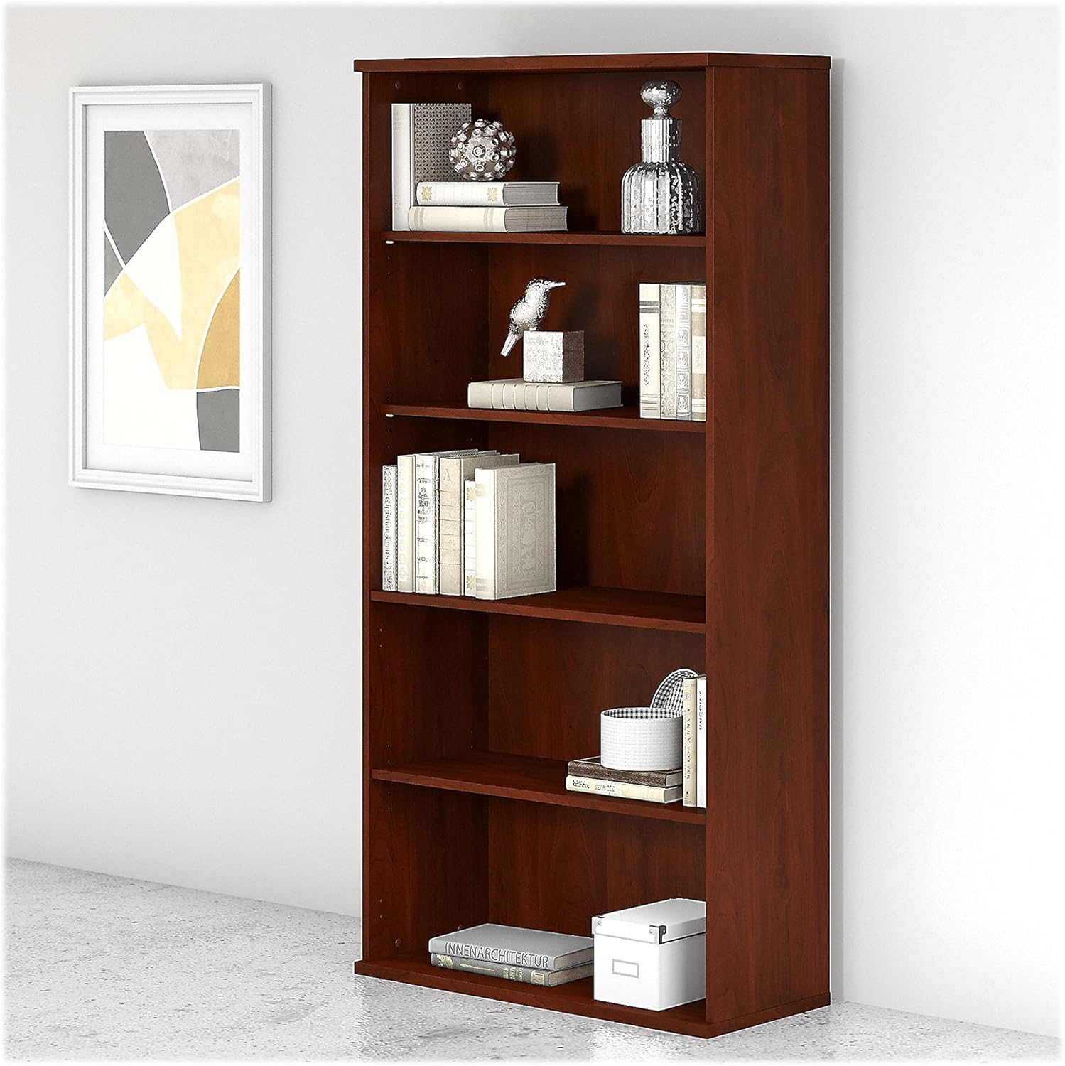 Bush Business Furniture Studio C Tall 5 Shelf Bookcase