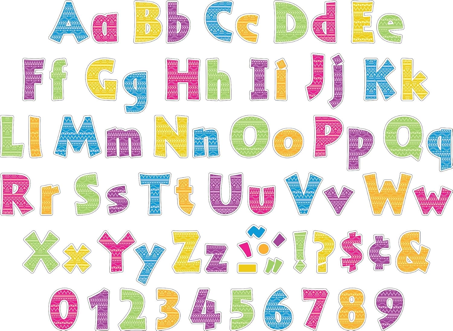BARKER CREEK 4" Letter Pop-Outs 2-Pack, Kai Ola, Jazz Up Your Bulletin Boards with These Colorful Letters