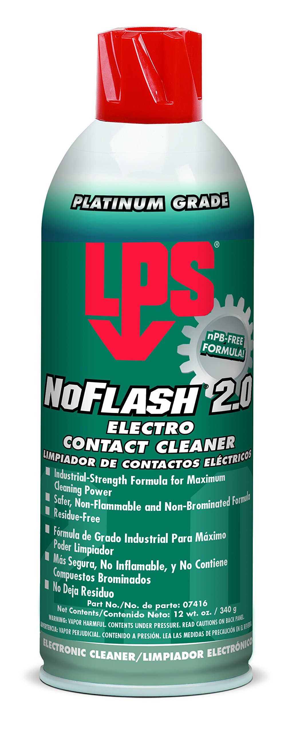 LPS Laboratories 16 oz. Aerosol Can, Contact Cleaner, 07416