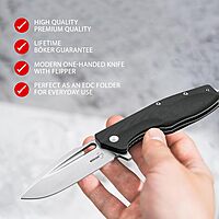 Boker Plus Tactical Folder Knife with Blade 3-3/7", 8-3/8"