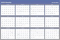 AT-A-GLANCE Reversible Vertical/Horizontal Erasable Wall Calendar, 48" x 32"