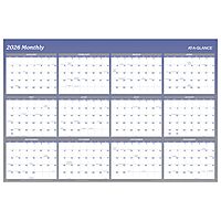 AT-A-GLANCE Reversible Vertical/Horizontal Erasable Wall Calendar, 48" x 32"