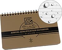 Rite in the Rain Weatherproof Marine Qualification Reference Book, 7" x 4.625", Khaki Cover (No. 973-ARQ)