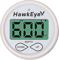HawkEye DT2BX-TM In-Dash Depth Sounder with Air and Water Temperature (Includes Airmar Transom Mount Transducer)