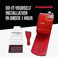 MEGAWARE KEELGUARD Self-Adhesive DIY Keel Guard 5-Inch Wide (9 Standard Lengths, 11 Colors)