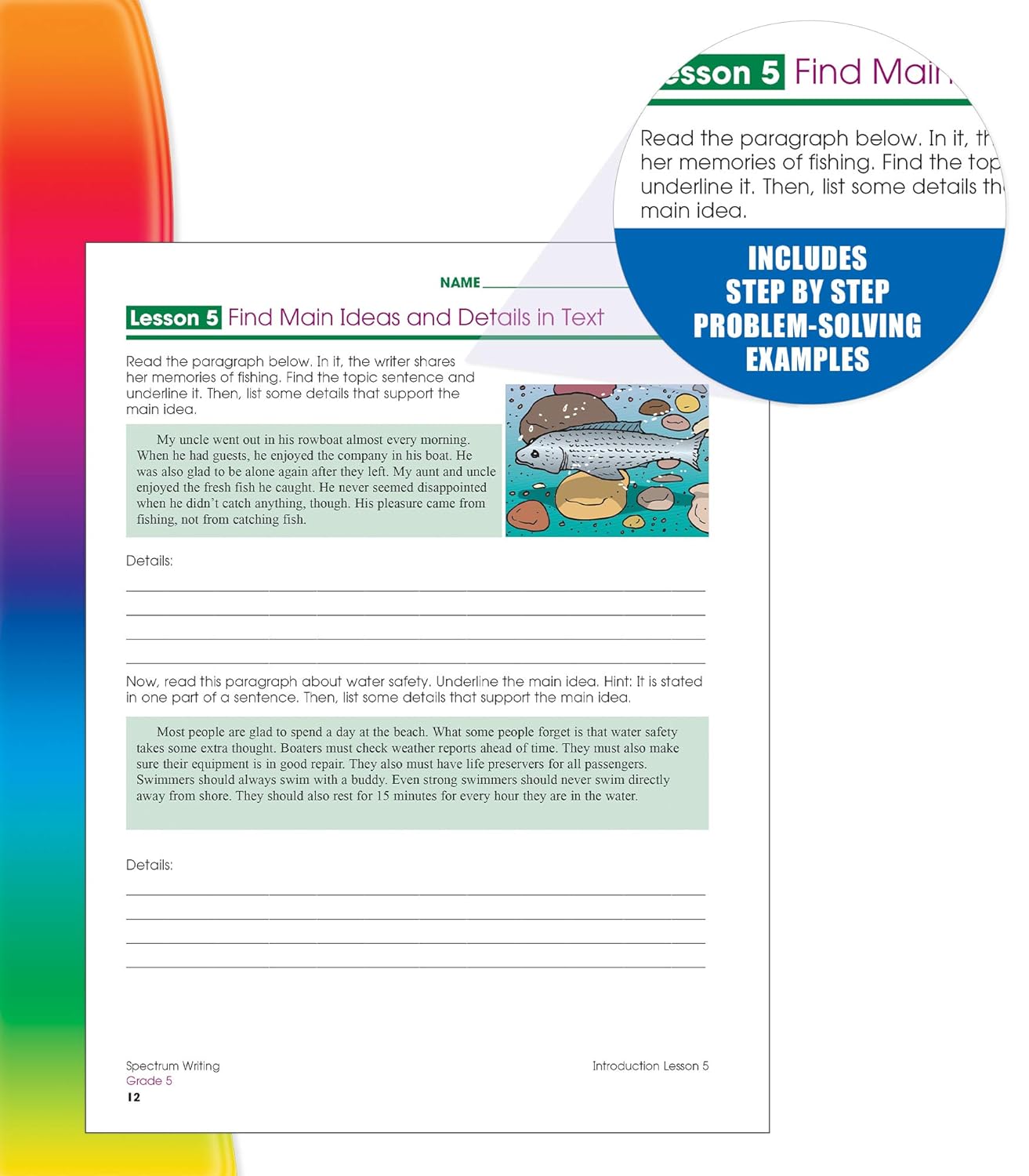 Spectrum 5th Grade Writing Workbooks, Ages 10 to 11, Grade 5 Writing, Informative, Persuasive, News Report, Article