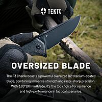TEKTO F3 Charlie Button Lock Folding Knife