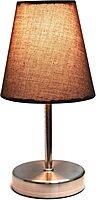 Simple Designs Mini Basic Table Lamp with Fabric Shade