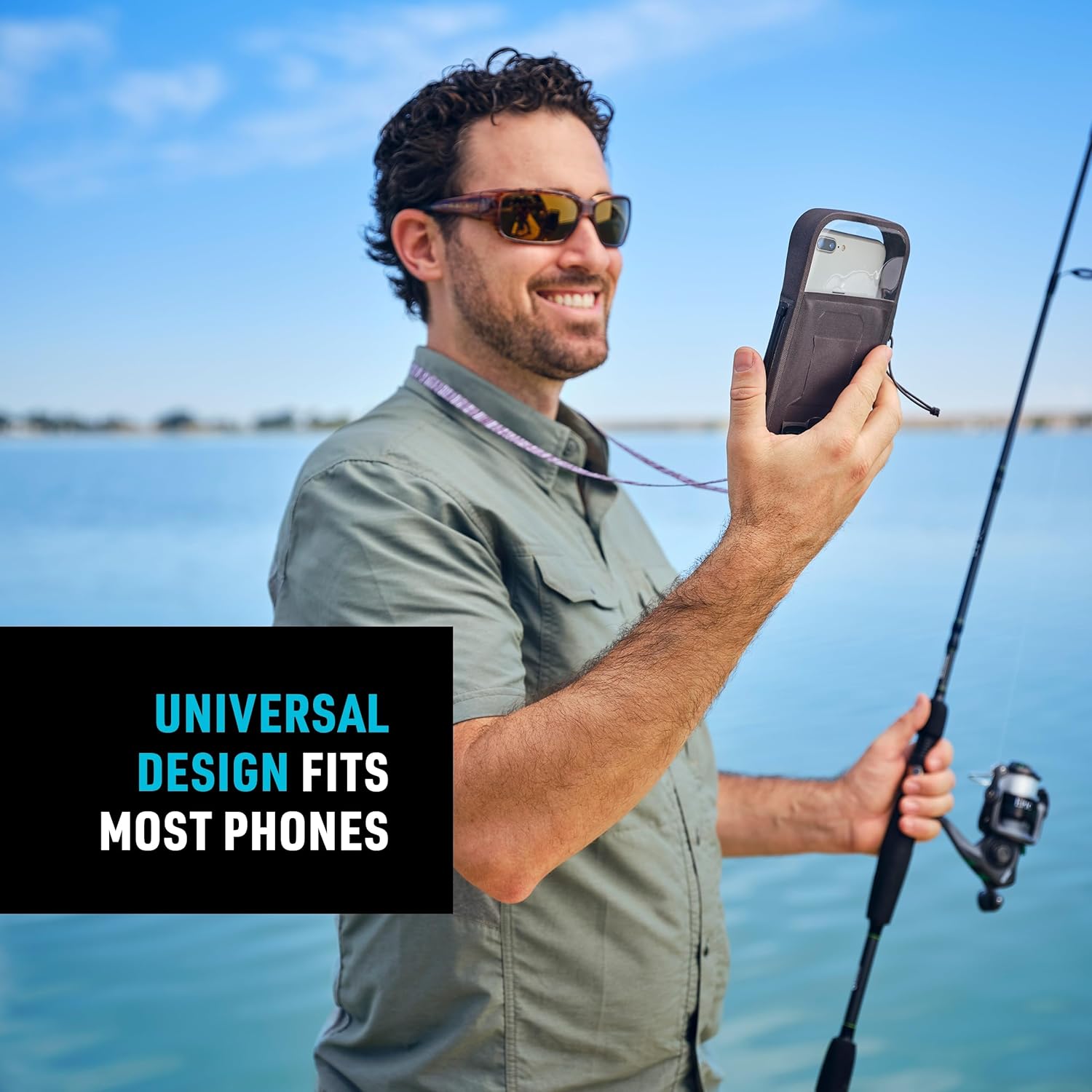Nite Ize Runoff Waterproof Phone Case with TRU Zip Technology - IP67 Waterproof Phone Case & Lanyard