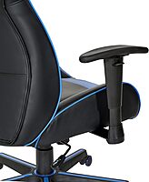 OSP Home Furnishings Vapor Ergonomic Adjustable High Back Faux Leather Gaming Chair with Coil Spring Seat and Integrated