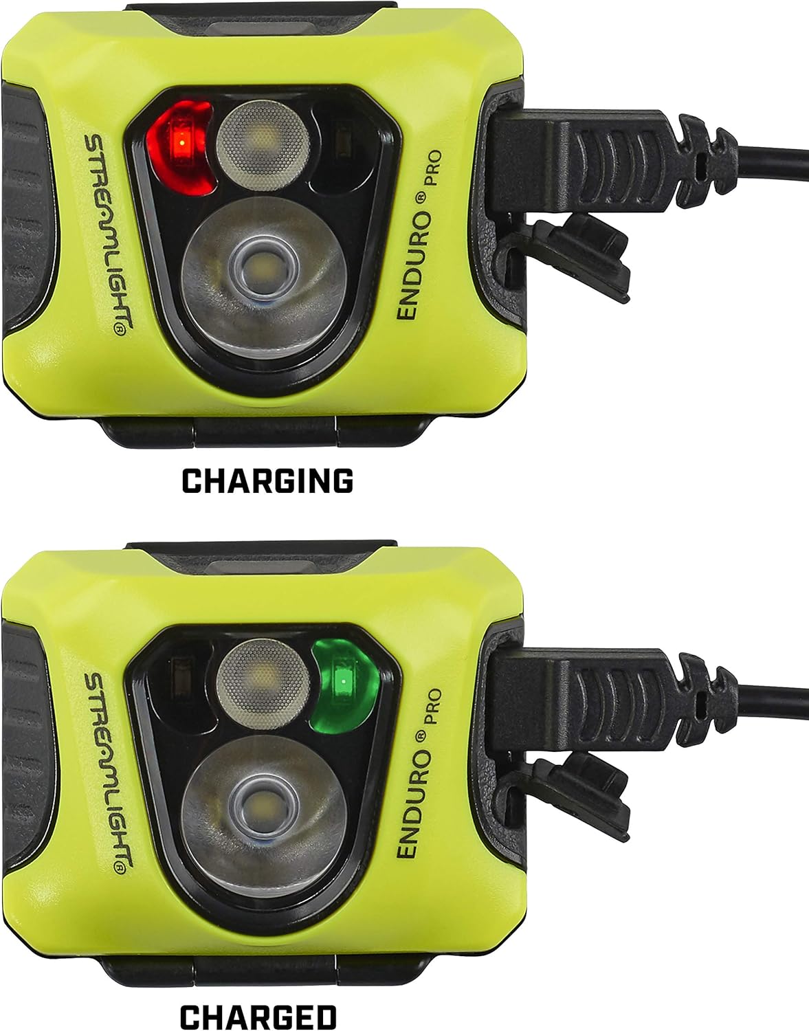 Streamlight 61436 Enduro Pro 200-Lumen USB Rechargeable LED Headlamp with Elastic Head Strap, Rubber Hard Hat Strap