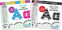 Barker Creek Letter Pop-Out Set of 2, 4" Kai Ola & 4" Boho Chic, Mixed-Design, 510 Characters Total (3851)