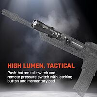 Streamlight 89003 ProTac 2.0 2000-Lumen Rail Mount High Lumen Tactical Rechargeable Long Weapon-Mounted Flashlight with SL-B50 Battery Pack and USB-C Cord, Black
