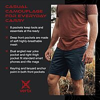 VERTX Cutback Mens Tactical Cargo Shorts
