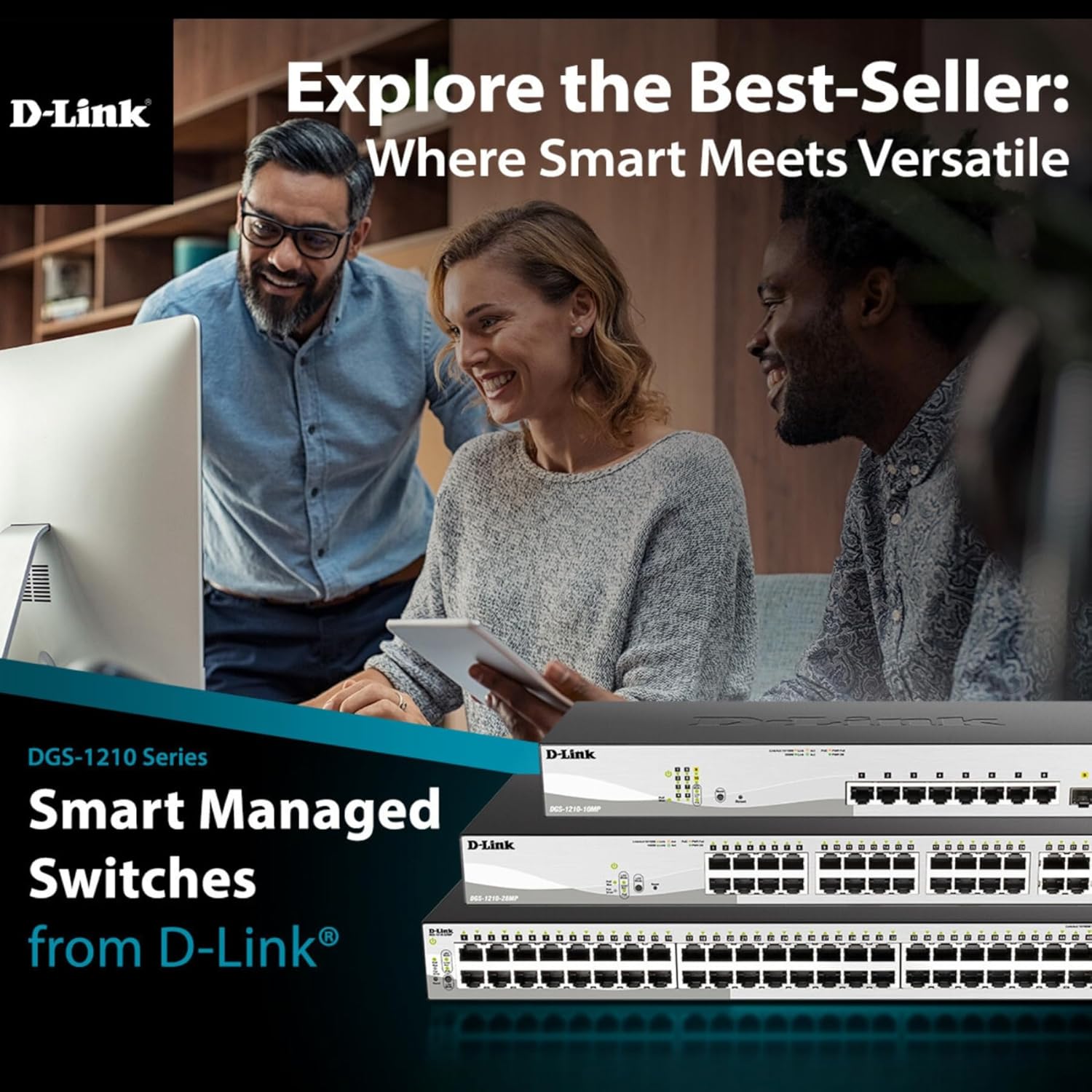 D-Link DGS-1210 Series Gigabit Smart Managed PoE+ Switches