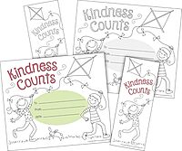 BARKER CREEK Recognition Awards and Bookmarks, Color Me Kindness Counts, 30 Double-Sided Awards and 30 Double-Sided Bookmarks, Awards are 6-3/8" x 5-1/2", Bookmarks are 2-1/8" x 5-1/2" (432)