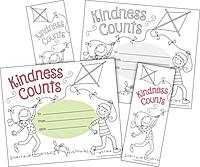 BARKER CREEK Recognition Awards and Bookmarks, Color Me Kindness Counts, 30 Double-Sided Awards and 30 Double-Sided Bookmarks, Awards are 6-3/8" x 5-1/2", Bookmarks are 2-1/8" x 5-1/2" (432)