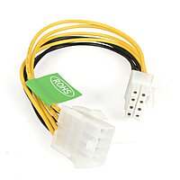 StarTech.com EPS 8 Pin Power Extension Cable - Power extension cable - 8 pin EPS12V (F) to 8 pin EPS12V (M) - 7.9 in