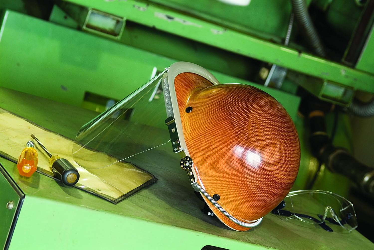 MSA 482002 Skullgard Cap Style Safety Hard Hat with Fas-Trac III Ratchet Suspension, Welders Lugs Attached | Non-slotted Hat