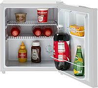 Avanti Mini Fridge Compact Refrigerator for Home Office or Dorm, Features Compressor Cooling Single Reversible Door Removable Shelves Automatic Defrost and Adjustable Temp Control, 1.7-Cu.Ft, White