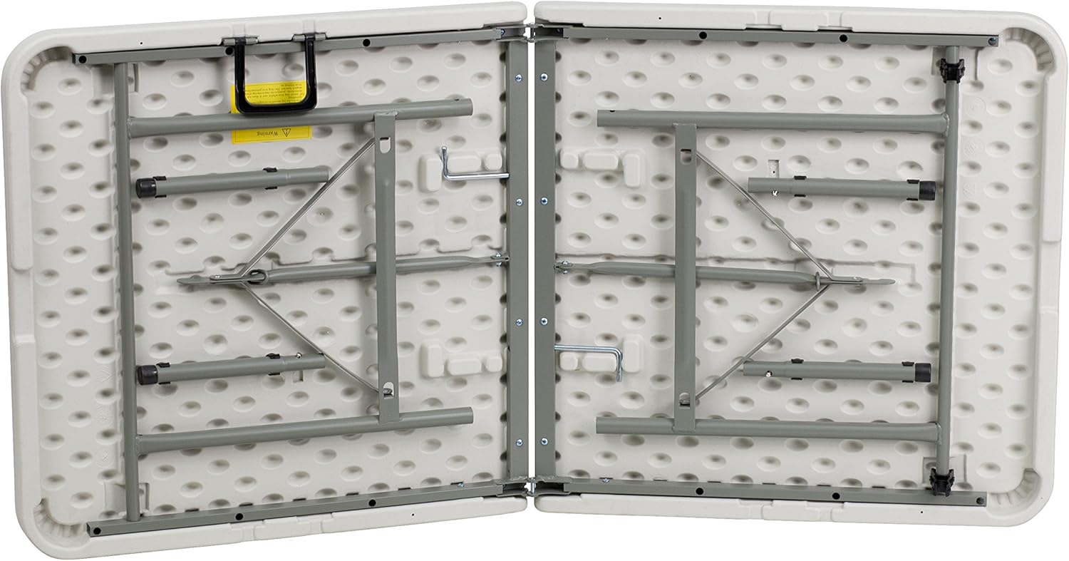 FLASH FURNITURE Bi-Fold Plastic Folding Table