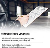 Honeywell Uvex Ultra-Spec 2000 Visitor Specs Safety Glasses with Clear Ultra-Dura Anti-Scratch Lens (S0300)