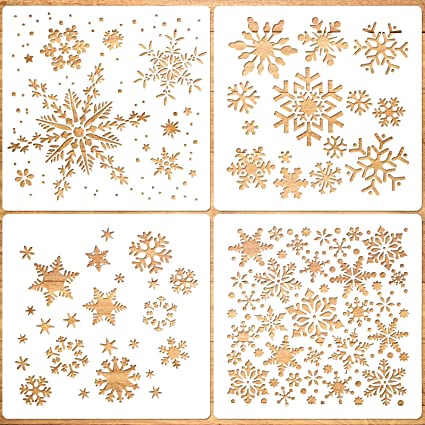 Snowflake Stencil 7.87" x 7.87" Snowflake Stencil 7.87" x 7.87"