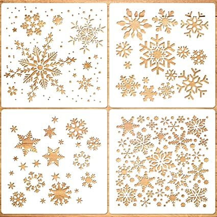 Snowflake Stencil 7.87" x 7.87" Snowflake Stencil 7.87" x 7.87"