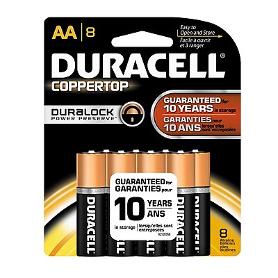 Coppertop AA Alkaline Batteries, 8 Count