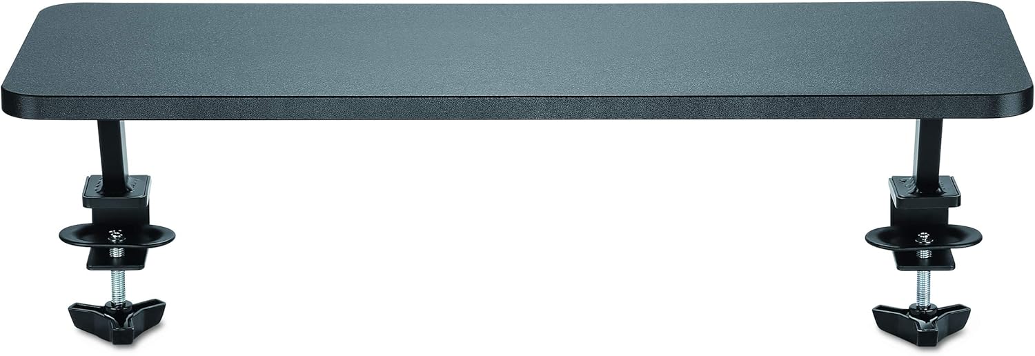 StarTech.com Monitor Riser Stand - Clamp-on Monitor Shelf for Desk - Extra Wide 25.6" (65 cm) for up to 34" Monitors