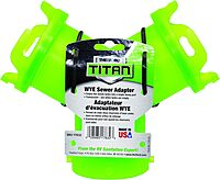 Titan WYE Universal Bayonet RV Sewer Hose Adapter - Thetford 17832