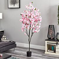 Nearly Natural 6ft. Cherry Blossom Artificial Tree