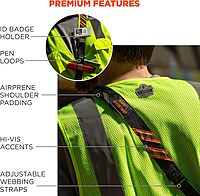 Ergodyne Squids 3137 Barcode Scanner Padded Harness, Sling Style, Tethering Lanyard for Bar Code Scanners , Black Padded Barcode Scanner Sling Lanyard