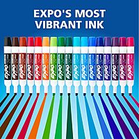 EXPO Low Odor Dry Erase Markers Chisel Tip Assorted Colors Pack of 36 - Ideal for Classrooms Offices & Home Offices 36 Count