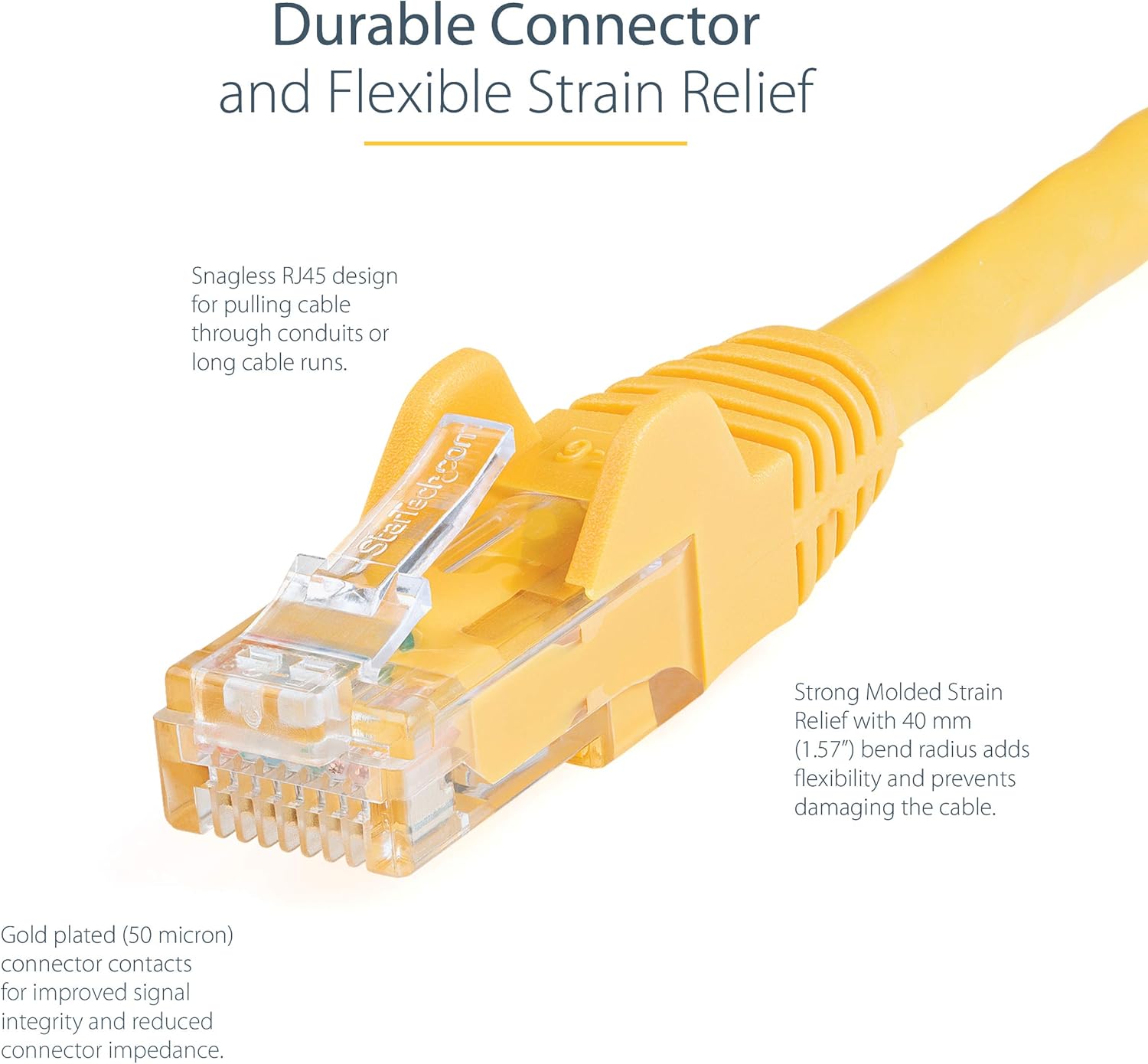 StarTech.com CAT6 Snagless RJ45 Ethernet Patch Cable