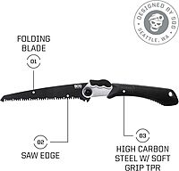 SOG Survival Hawk - Specialty Outdoor Tactical Hatchet, Fire Starter, Nail Puller & Folding Saw - Wood Saw, Hand Saw