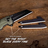 OUTDOOR EDGE Razor XD Folding Utility Knife 3" Replaceable Blades Pry Bar & Bottle Opener