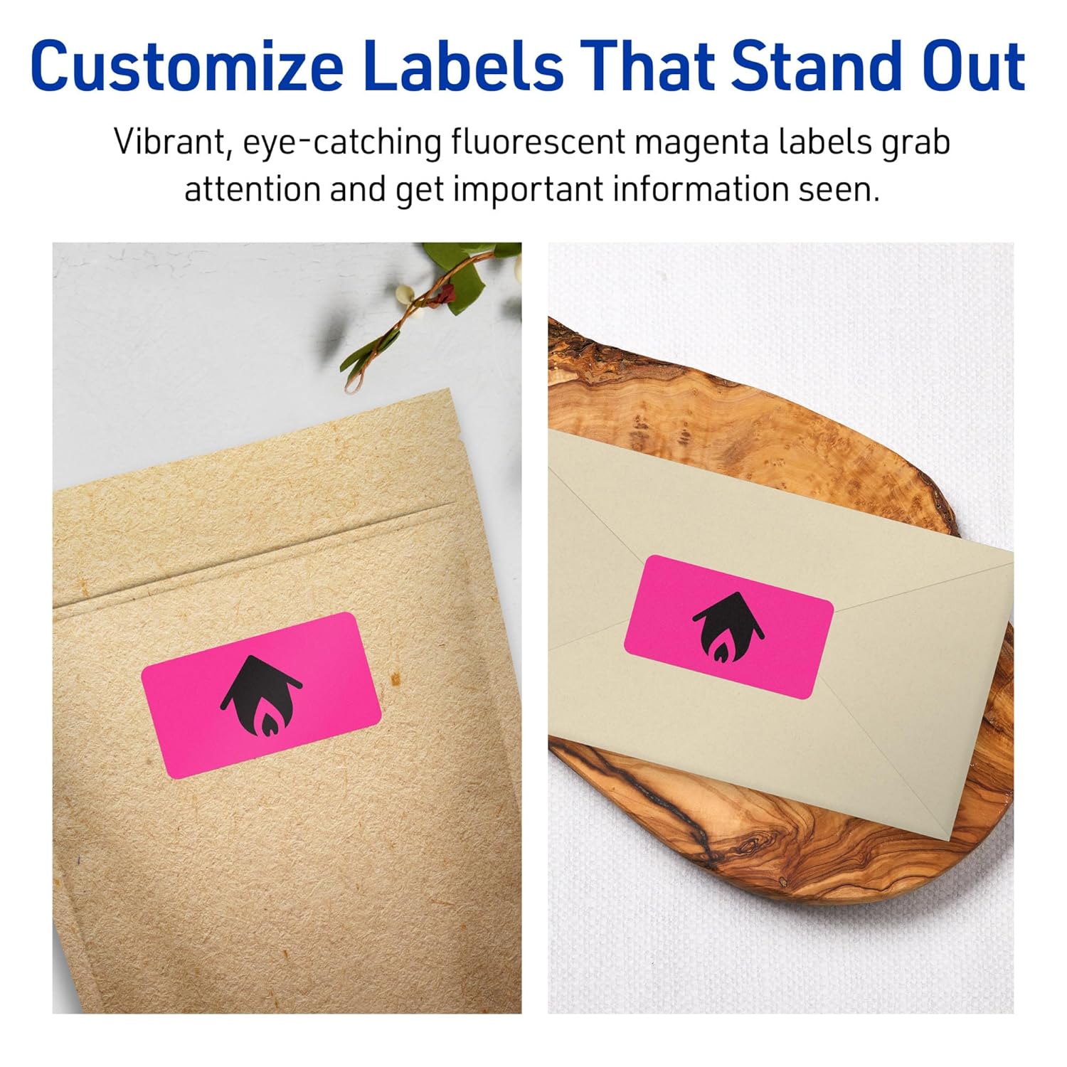 Avery Printable Rectangle Labels with Sure Feed Technology, Print-to-the-Edge, Laser/Inkjet Compatible