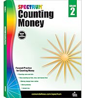 Spectrum Counting Money 2nd Grade Workbook, Math Book for Kids Ages 7 to 8, Word Problems With Coins and Bills