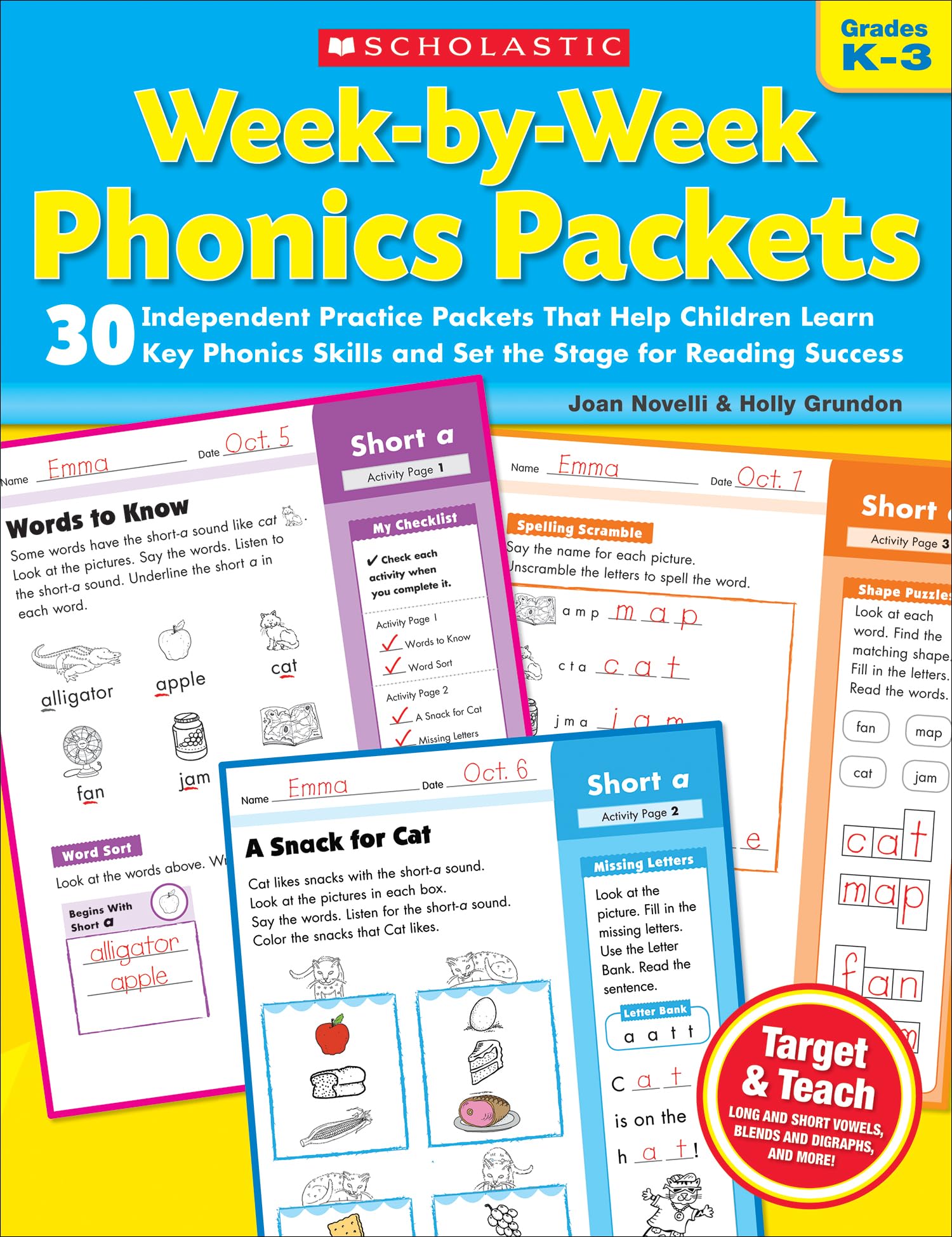 Week-by-Week Phonics Packets: 30 Independent Practice Packets That Help Children Learn Key Phonics Skills and Set the Stage