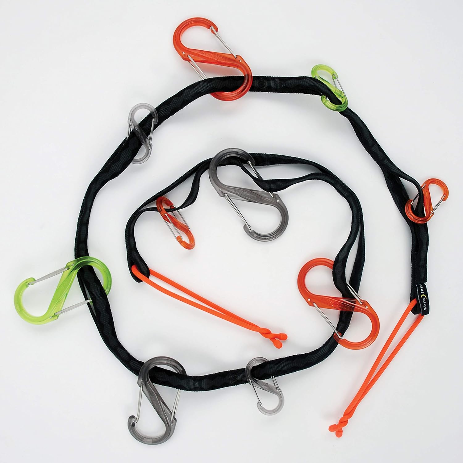 Nite Ize GearLine Hanging Organization System - Gear Ties for Camping, Hiking & Outdoor Activities