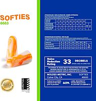 MOLDEX Uncorded Disposable Foam Earplug Jar